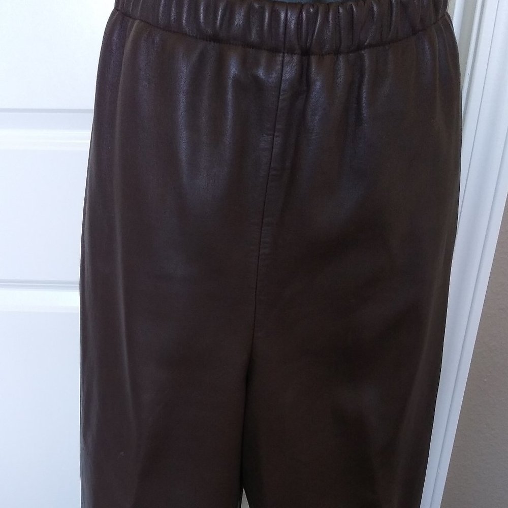 Brown Leather Pants